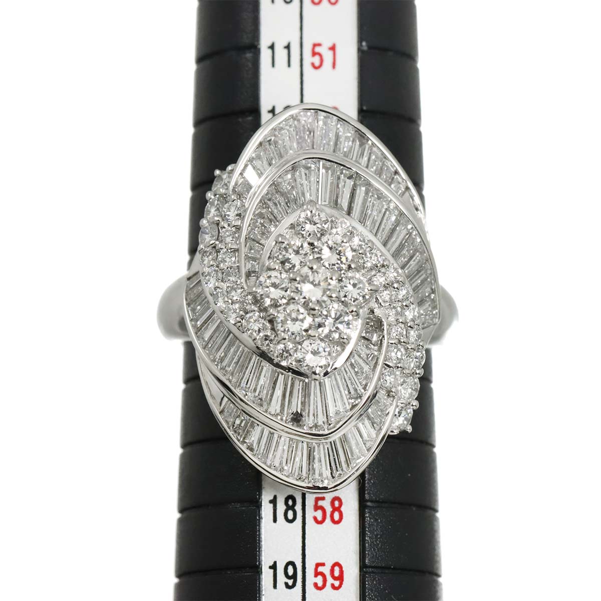 Diamond 3.01ct Ring Pt Platinum size7.25(US)