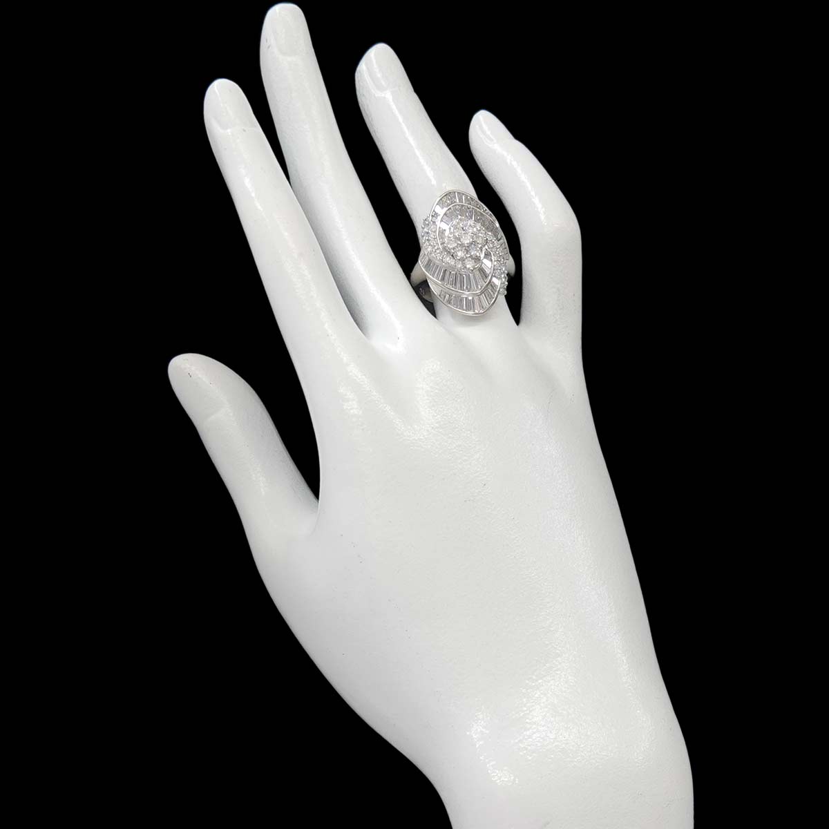 Diamond 3.01ct Ring Pt Platinum size7.25(US)