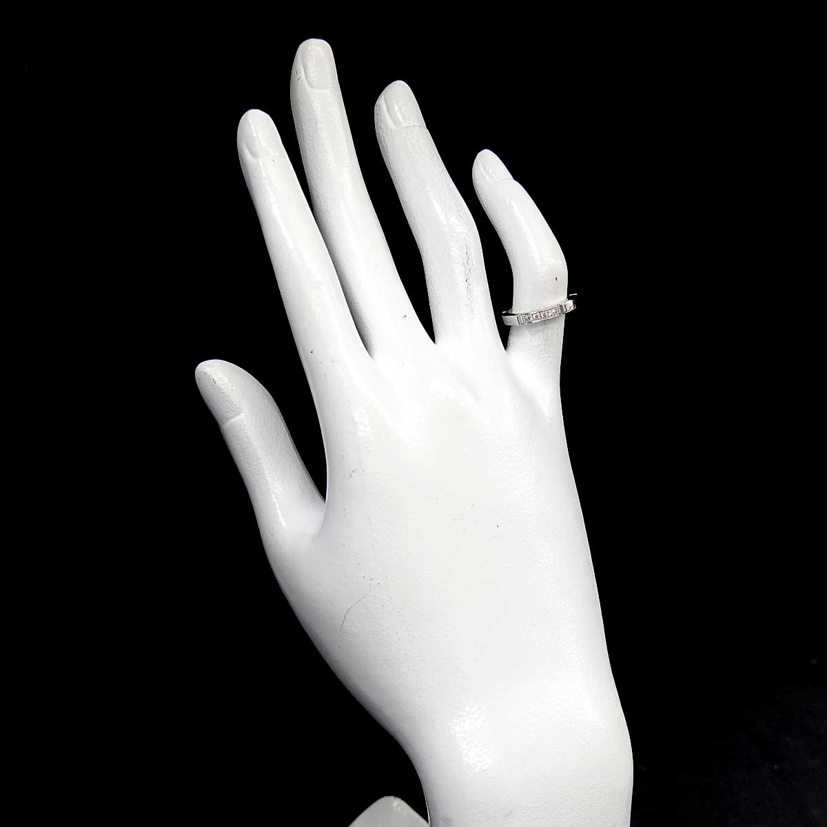 Maillon Panthere Ring Diamond 18K WG 750 Size46 3.75(US)