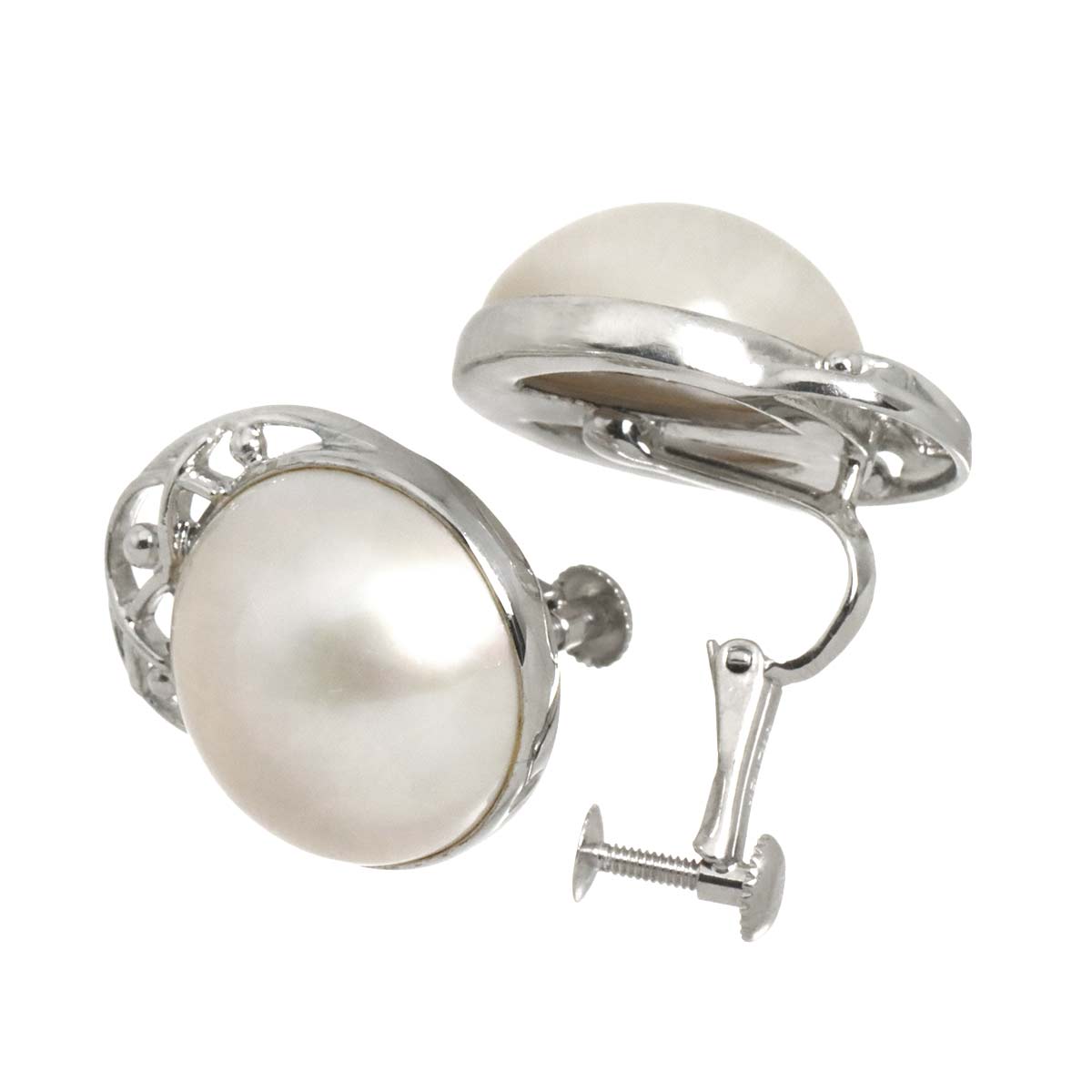 Mabe Pearl 15.0mm Earrings Clip on SV