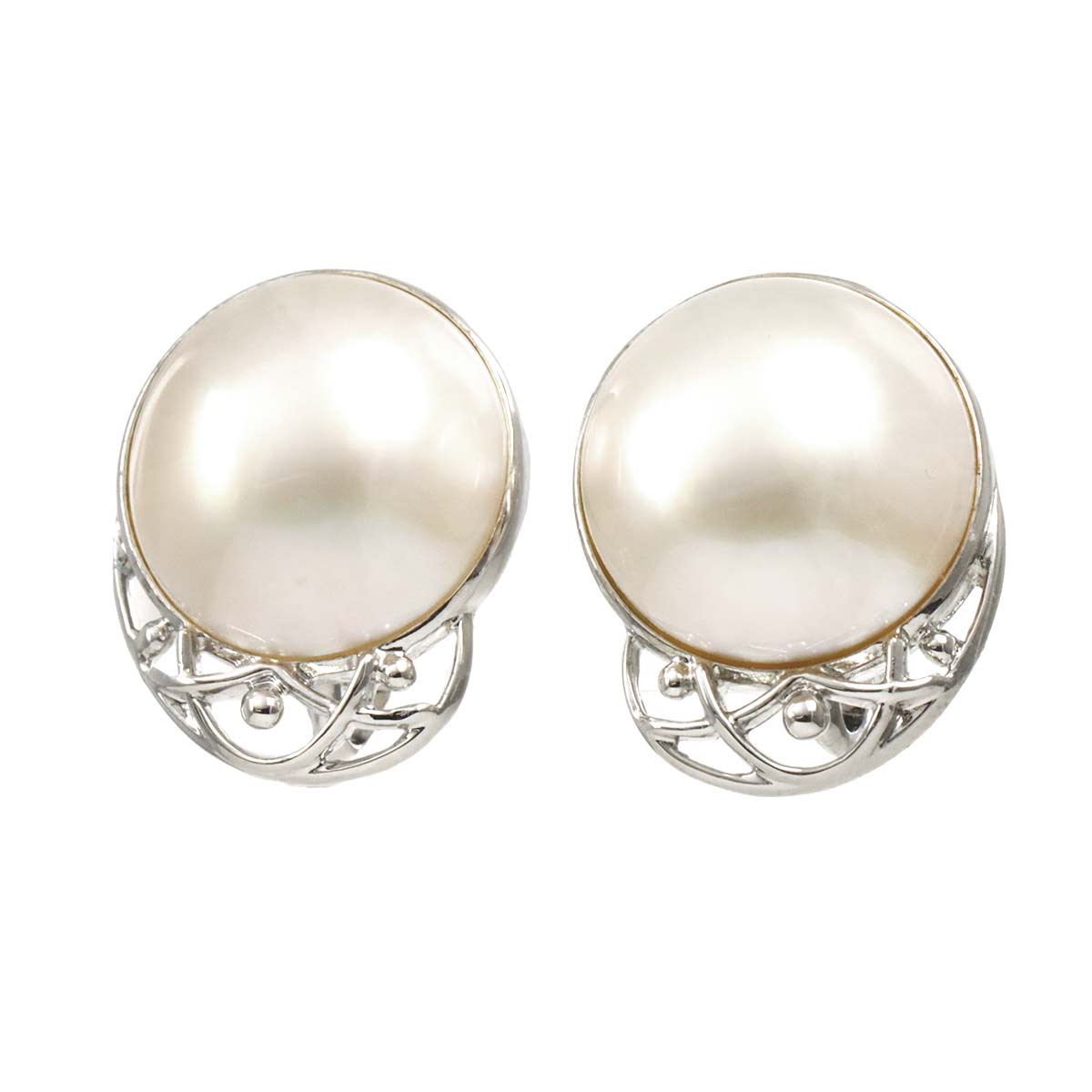 Mabe Pearl 15.0mm Earrings Clip on SV