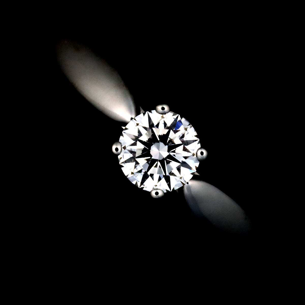 Diamond 0.23ct G/IF1/3EX Ring Platinum Size3.75-4(US)