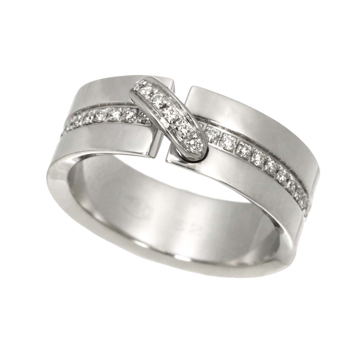 Liens Diamond Ring 18K White Gold 750 size52 5.5-5.75(US)