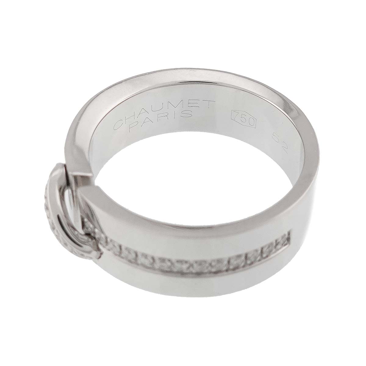 Liens Diamond Ring 18K White Gold 750 size52 5.5-5.75(US)