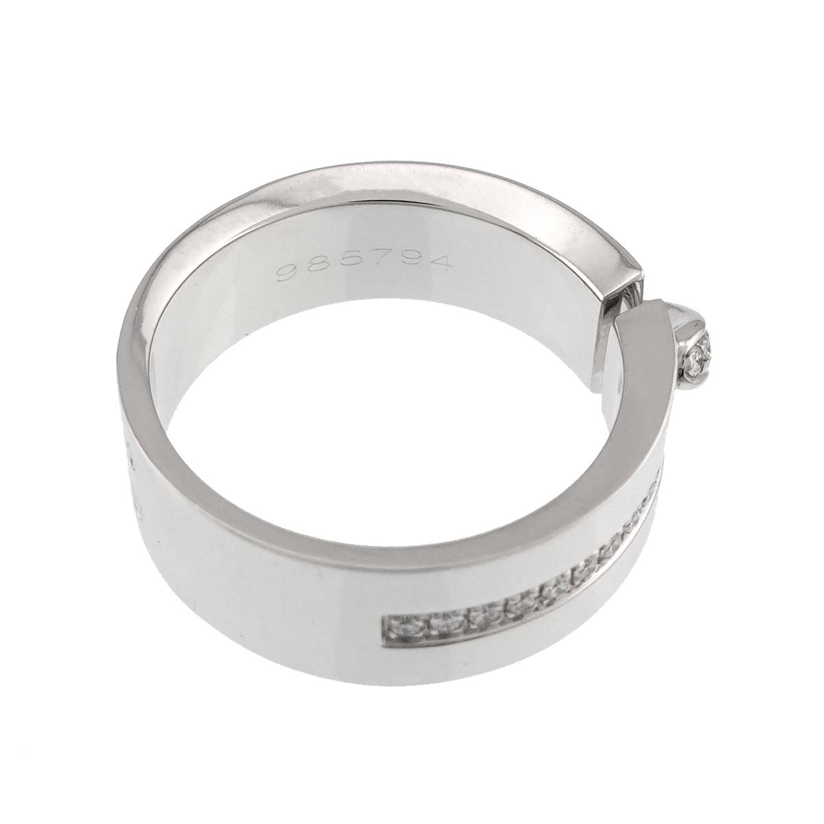 Liens Diamond Ring 18K White Gold 750 size52 5.5-5.75(US)