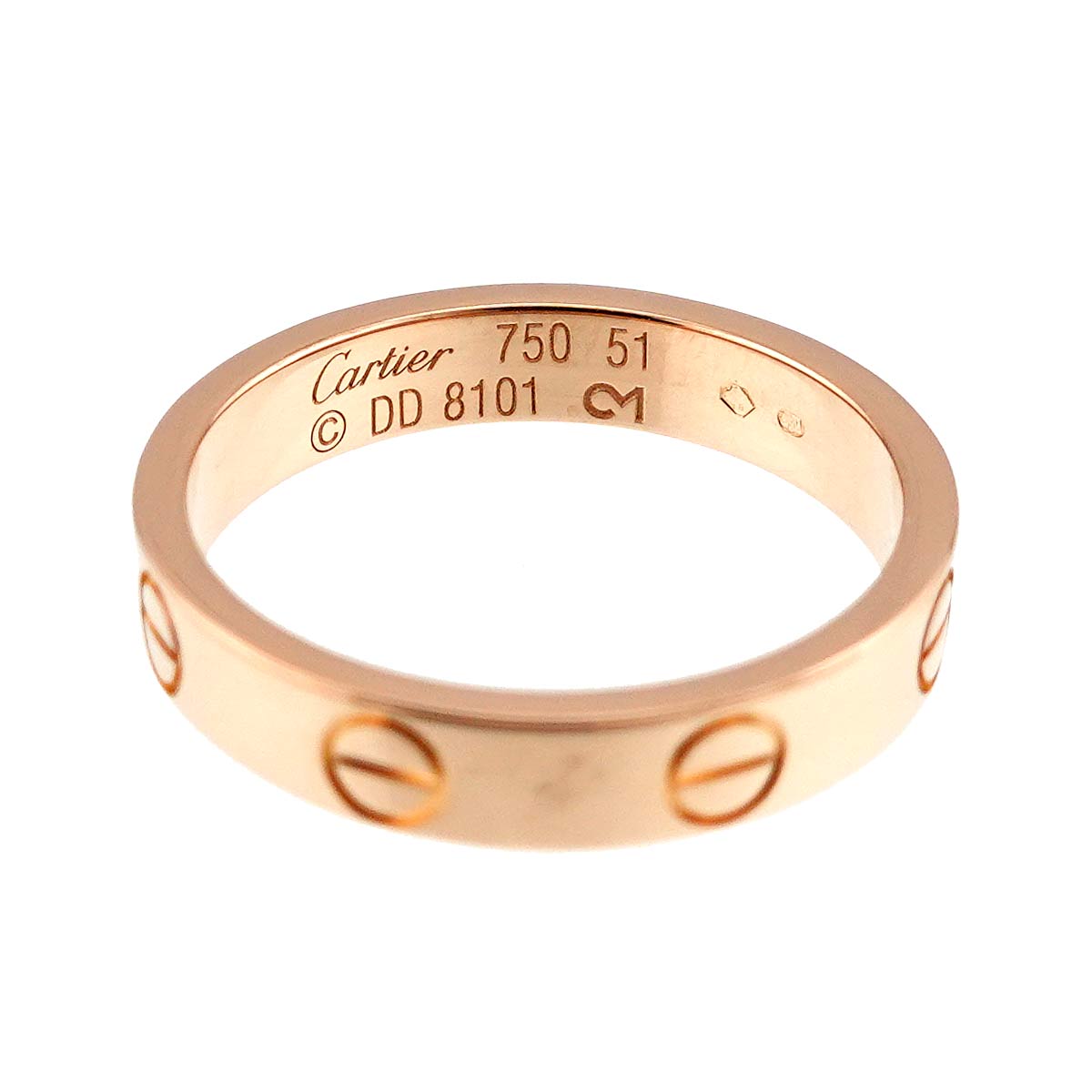 Mini Love Ring 18K Pink Gold 750 size51 5.25-5.5(US)