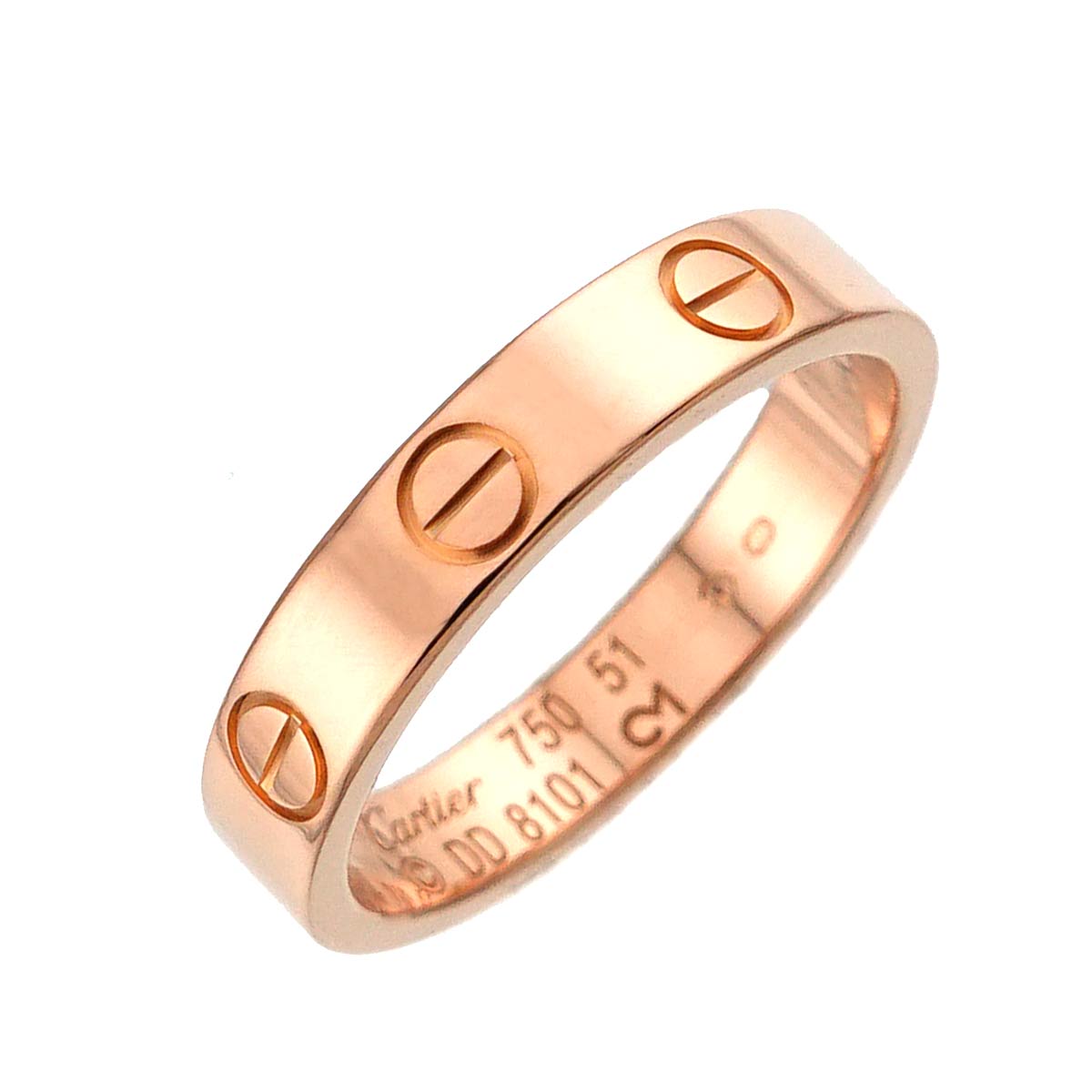 Mini Love Ring 18K Pink Gold 750 size51 5.25-5.5(US)