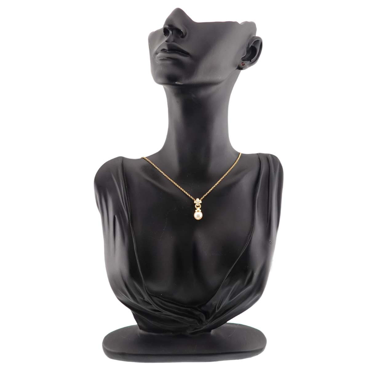Akoya Pearl 7.9mm Diamond Necklace 18K YG 750