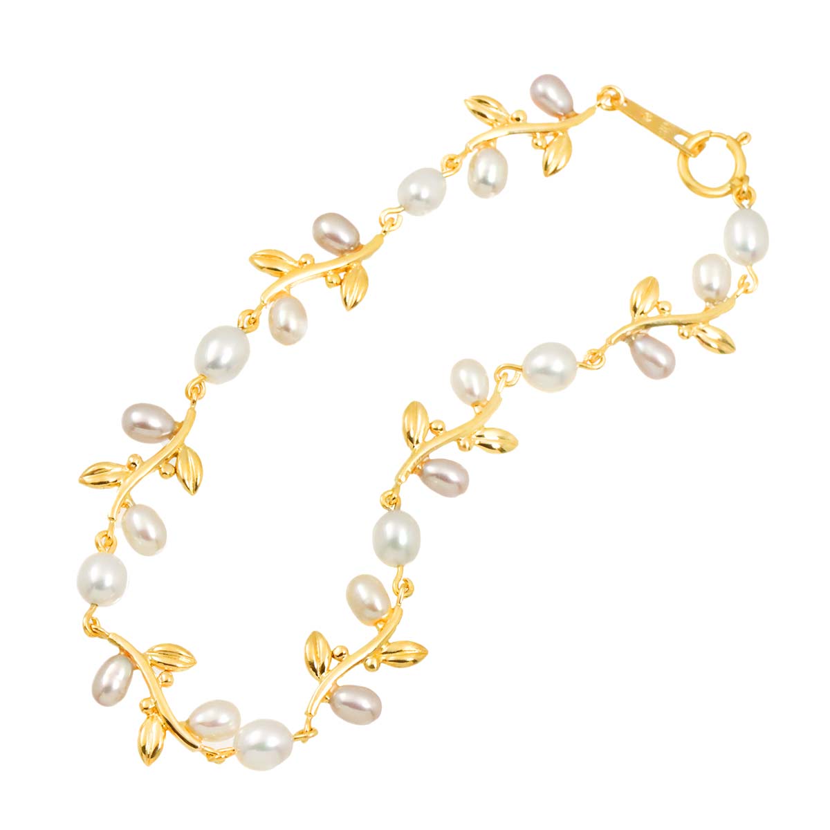 Freshwater cultured pearl 4.3-3.2mm Bracelet 18K YG 750