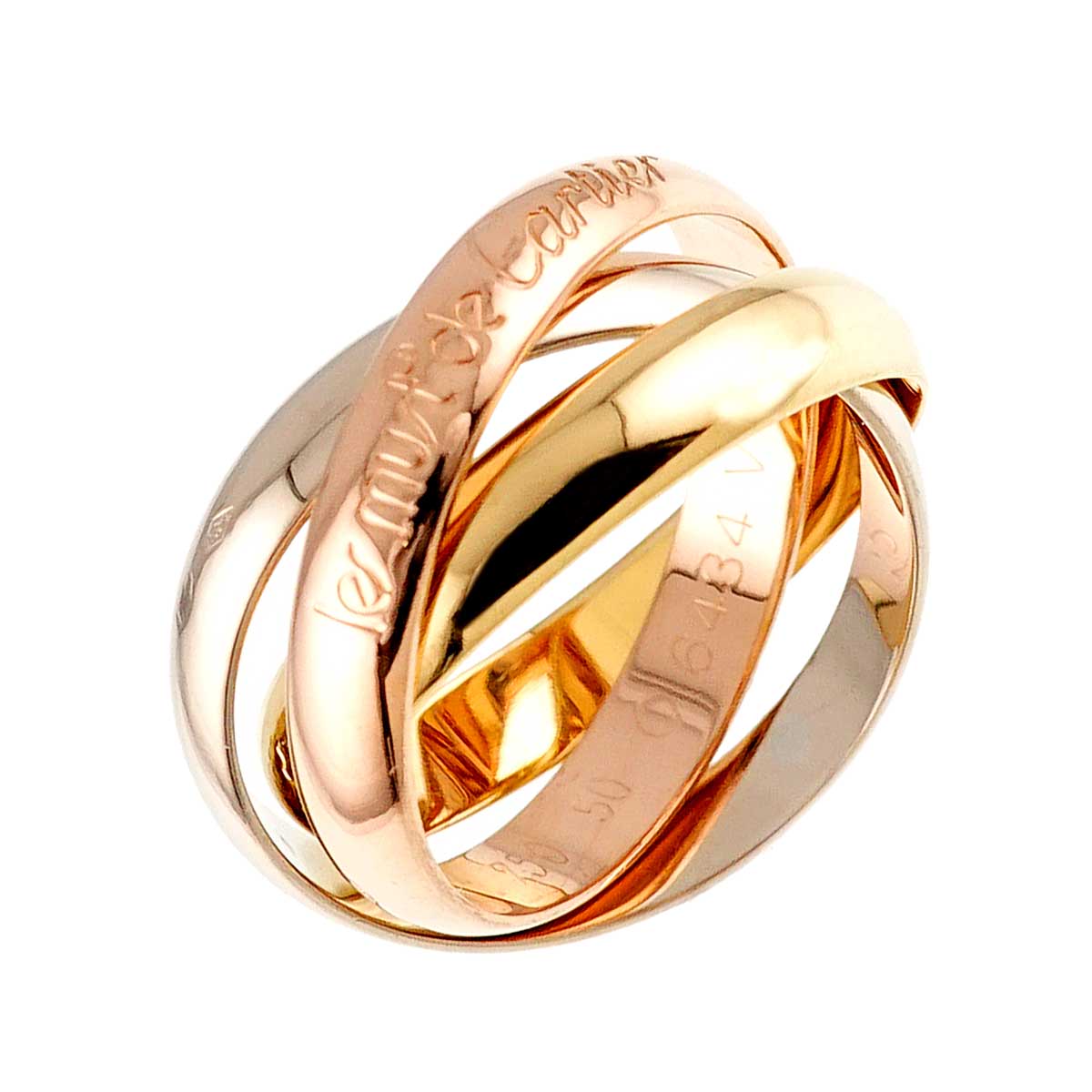 Trinity MM Ring 18K YG WG PG 750 Size50 5-5.25(US)