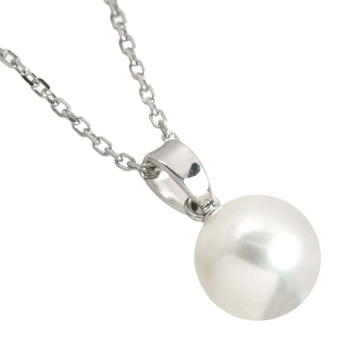 Akoya Pearl 8.4mm Necklace 18K White Gold 750