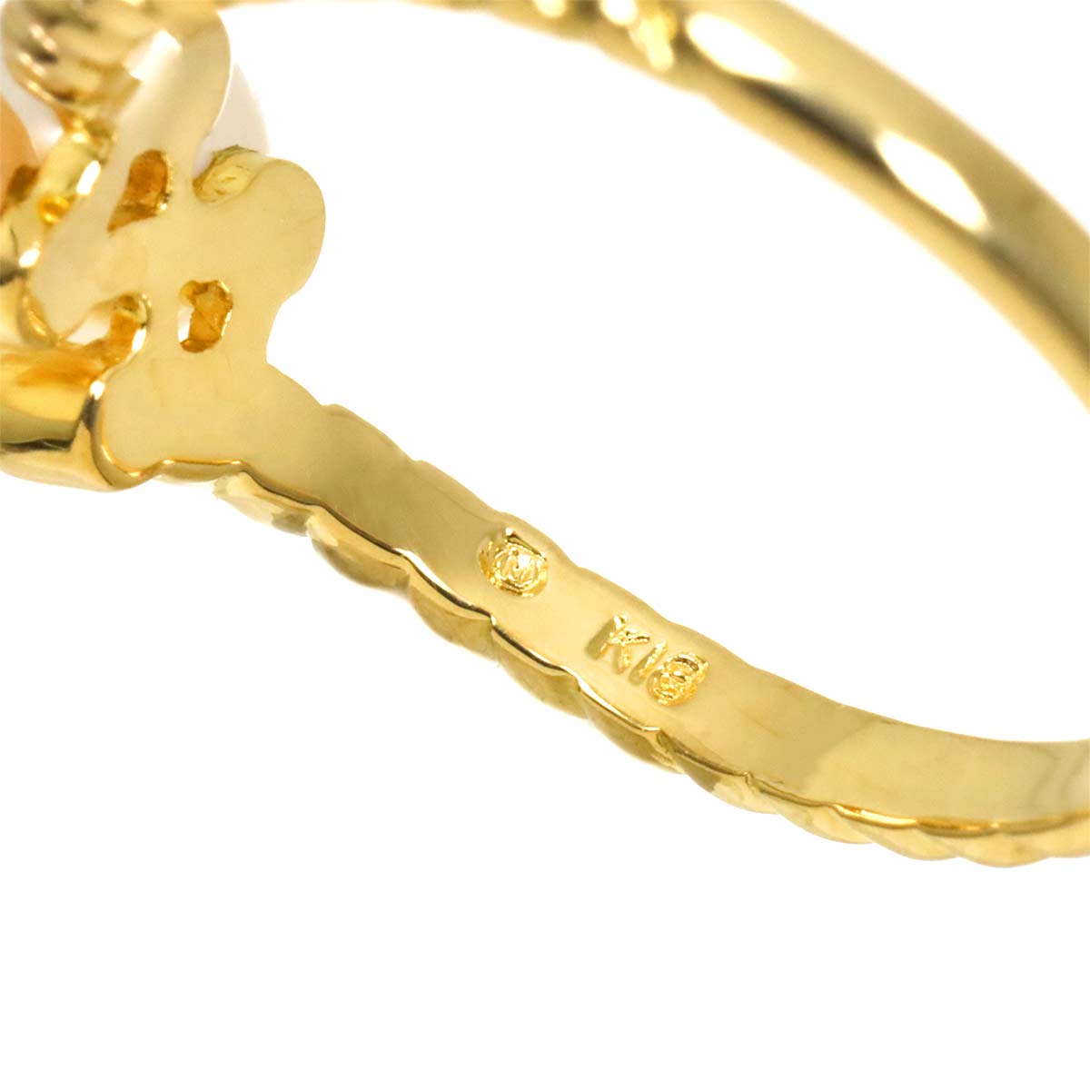 Akoya Pearl 5.2-5.1mm Ring 18K YG 750 Size5.75-6(US)