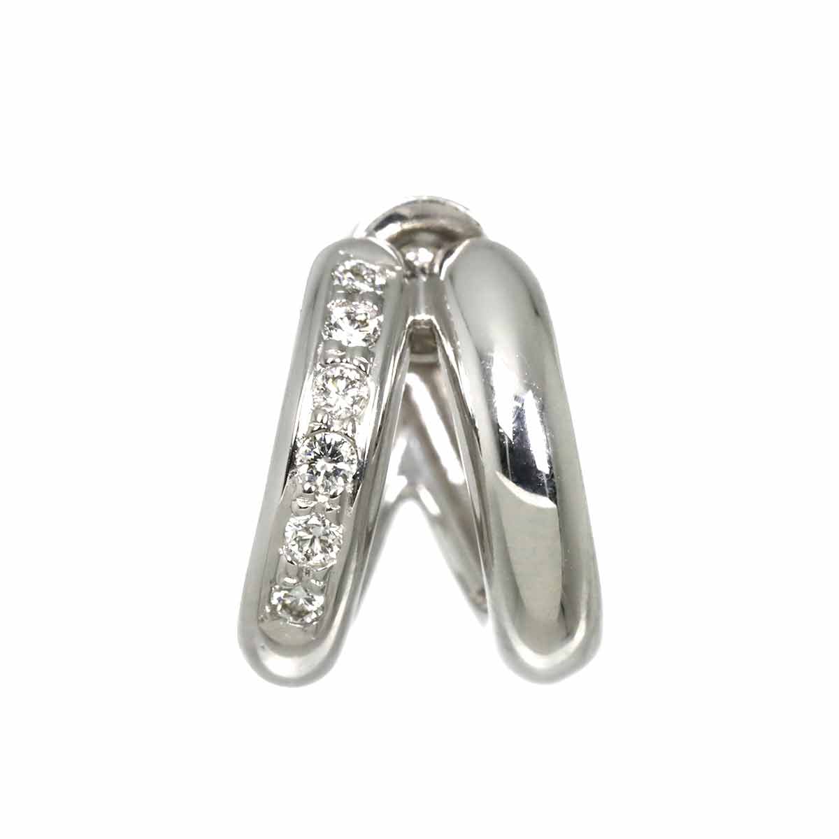 Diamond 0.10ct Earring 18K WG 750 One Piece only