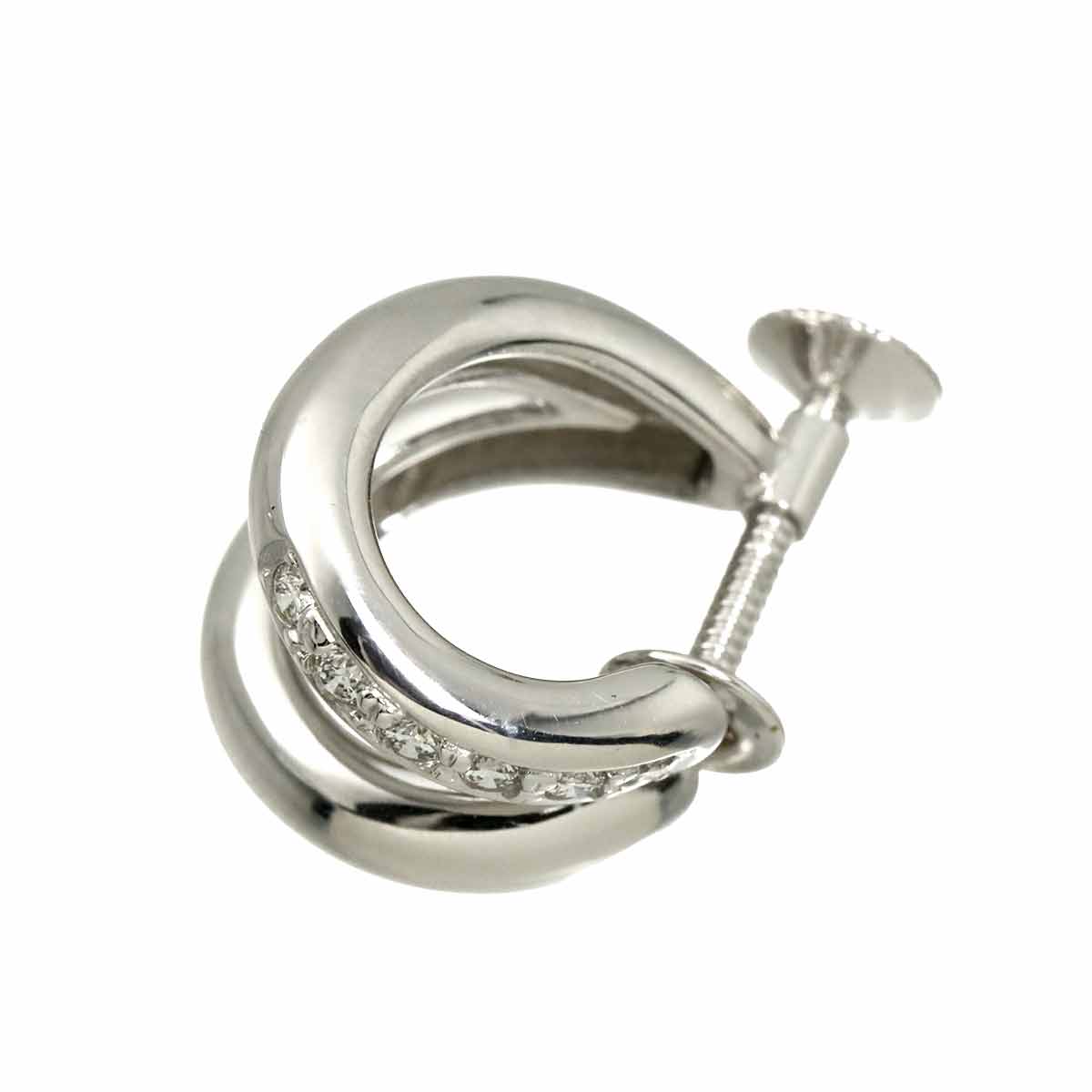 Diamond 0.10ct Earring 18K WG 750 One Piece only
