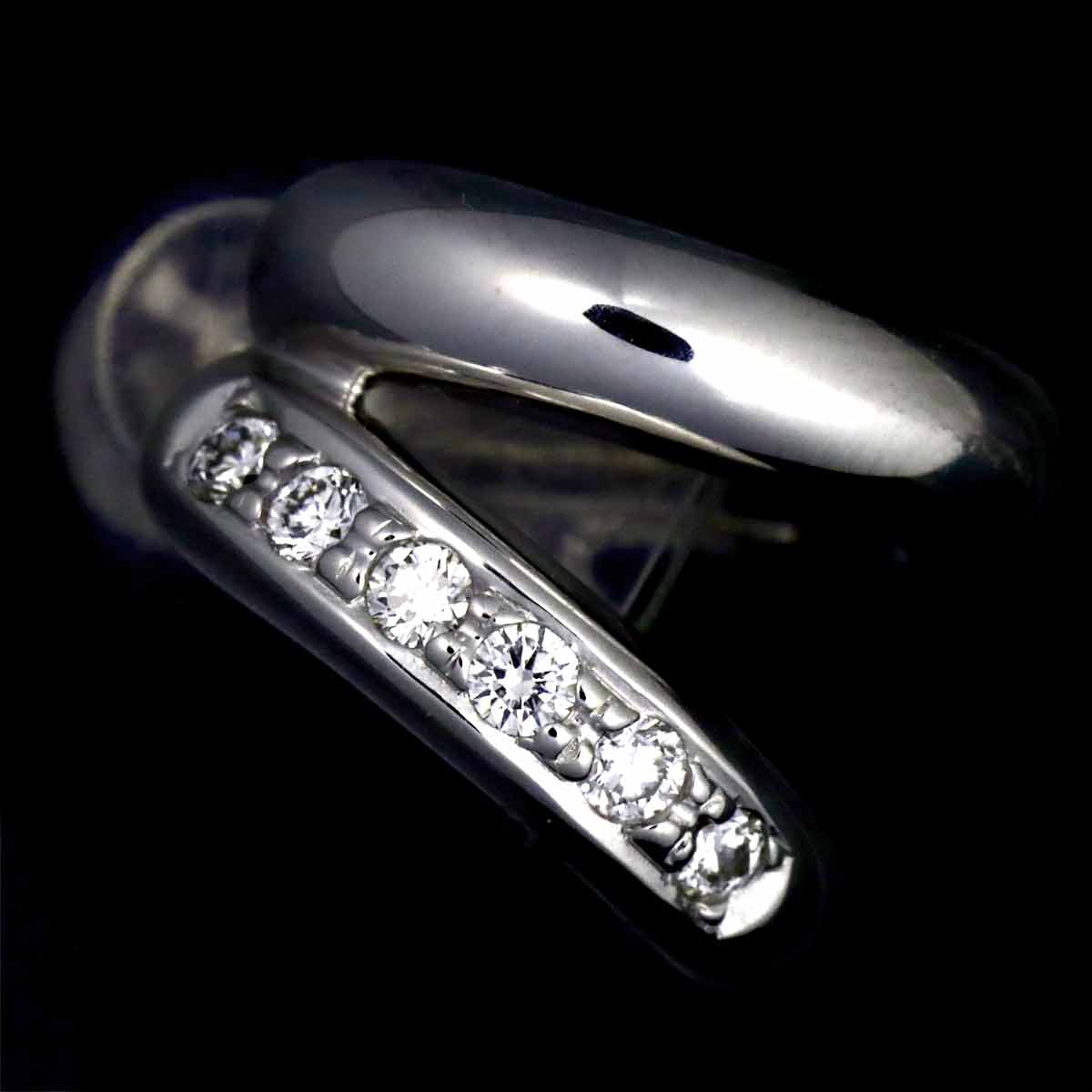 Diamond 0.10ct Earring 18K WG 750 One Piece only