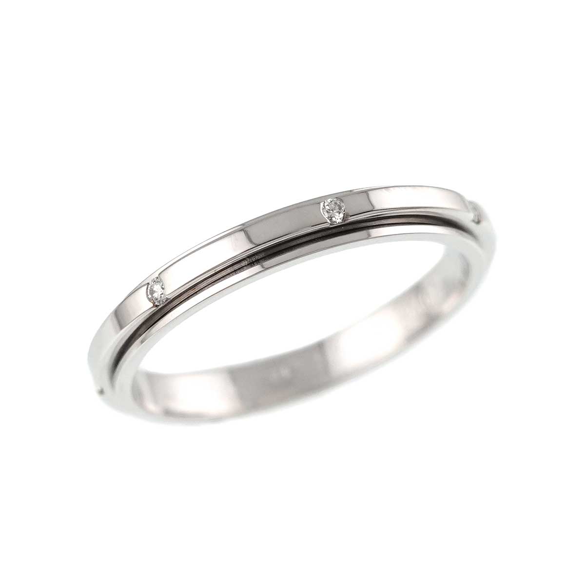 Possession Diamond Ring 18K White Gold 750 size55 7.25(US)