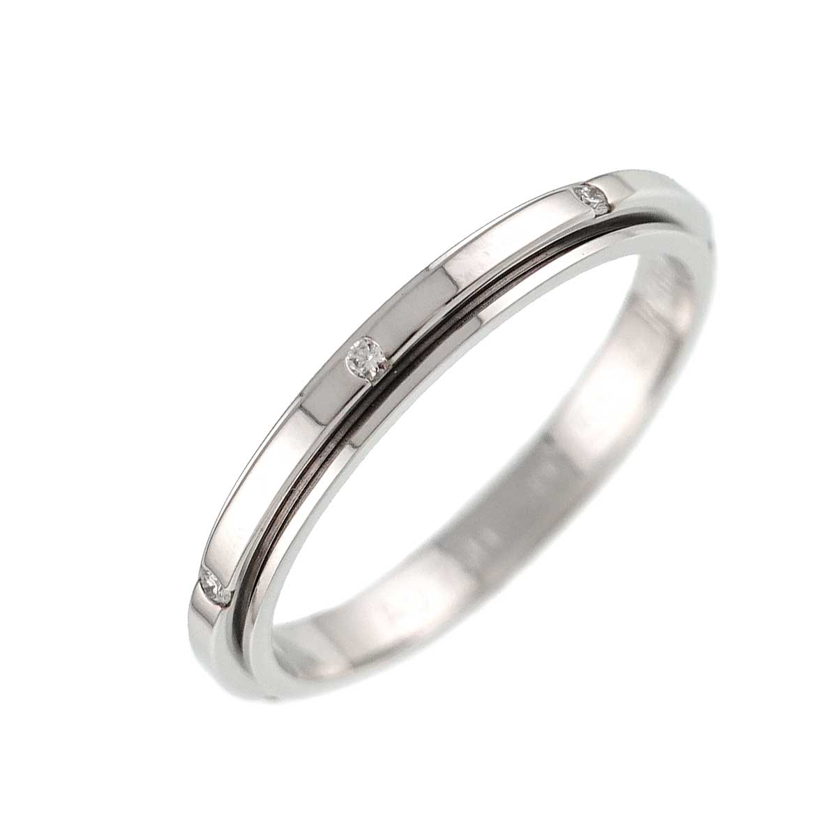 Possession Diamond Ring 18K White Gold 750 size55 7.25(US)