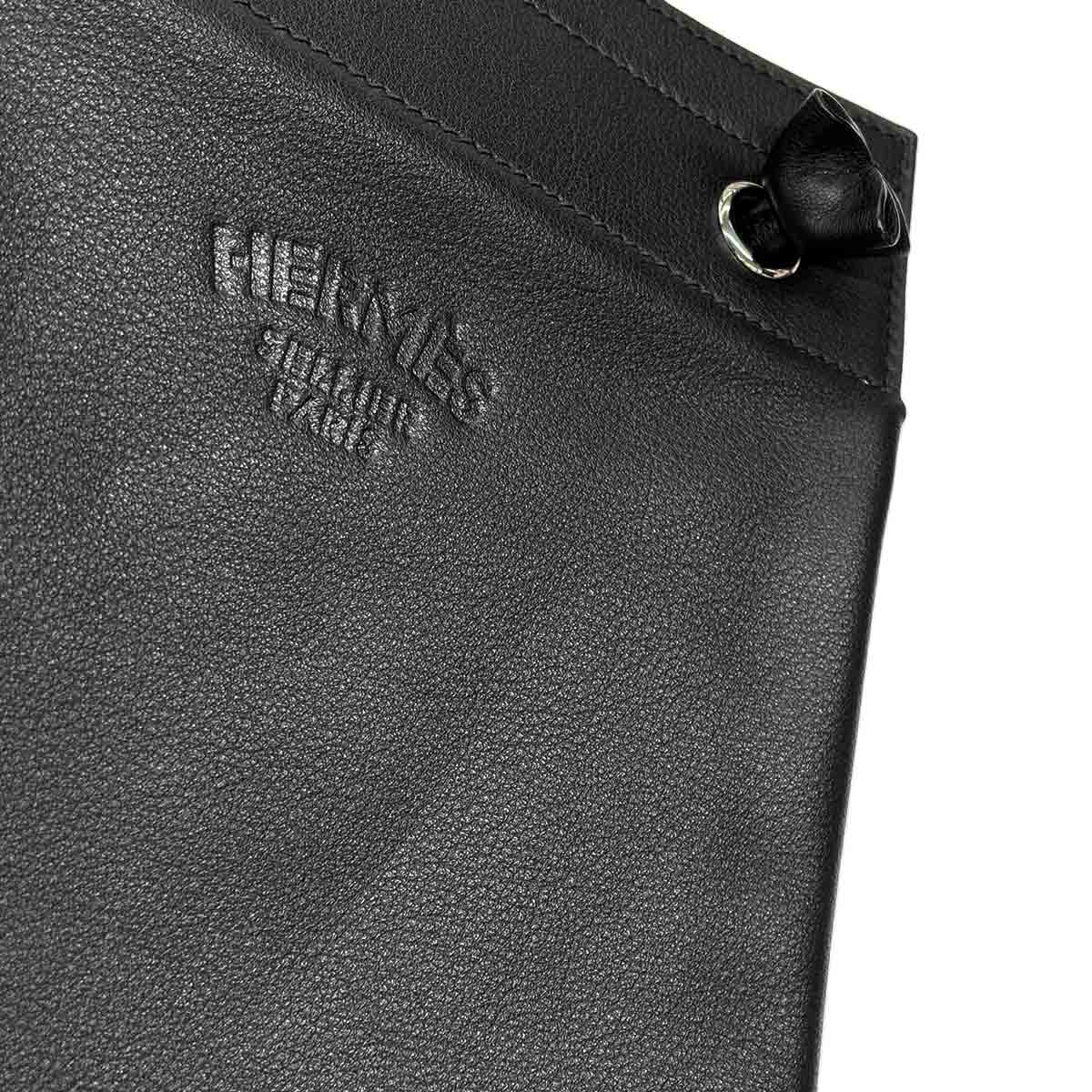 Aline Mini Shoulder Bag Veau Swift Black Purse