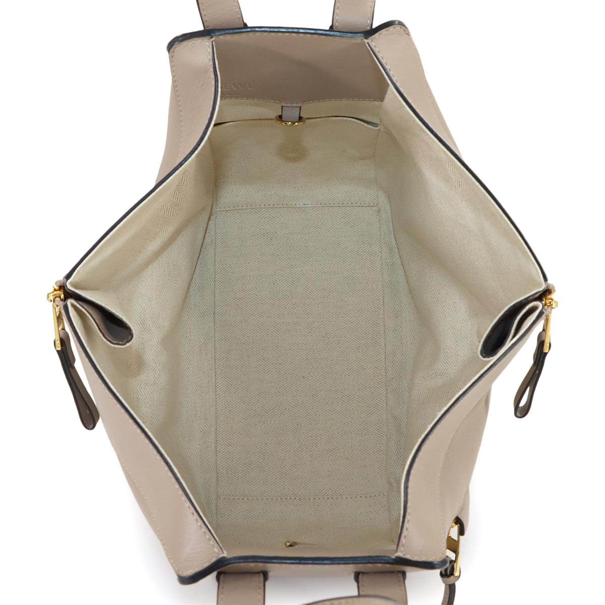 Hammock Small Hand Shoulder Bag Leather Beige Purse