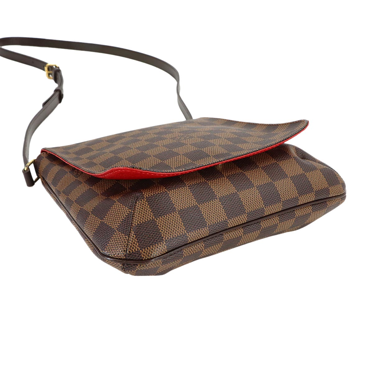Damier Musette Salsa Long Shoulder Bag Ebene N51300