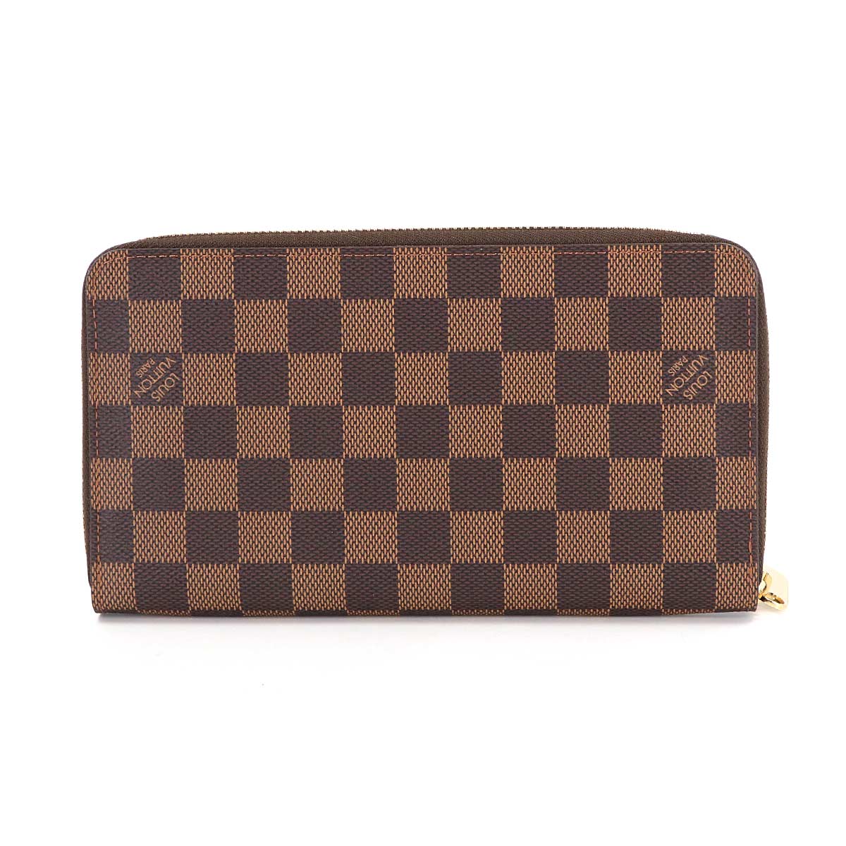 Damier Zippy Organizer Long Wallet Ebene N60003