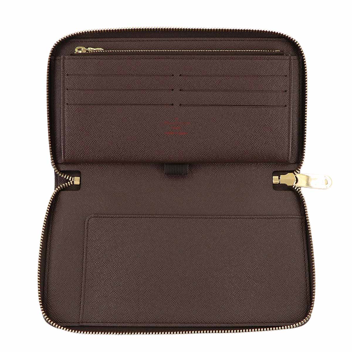 Damier Zippy Organizer Long Wallet Ebene N60003