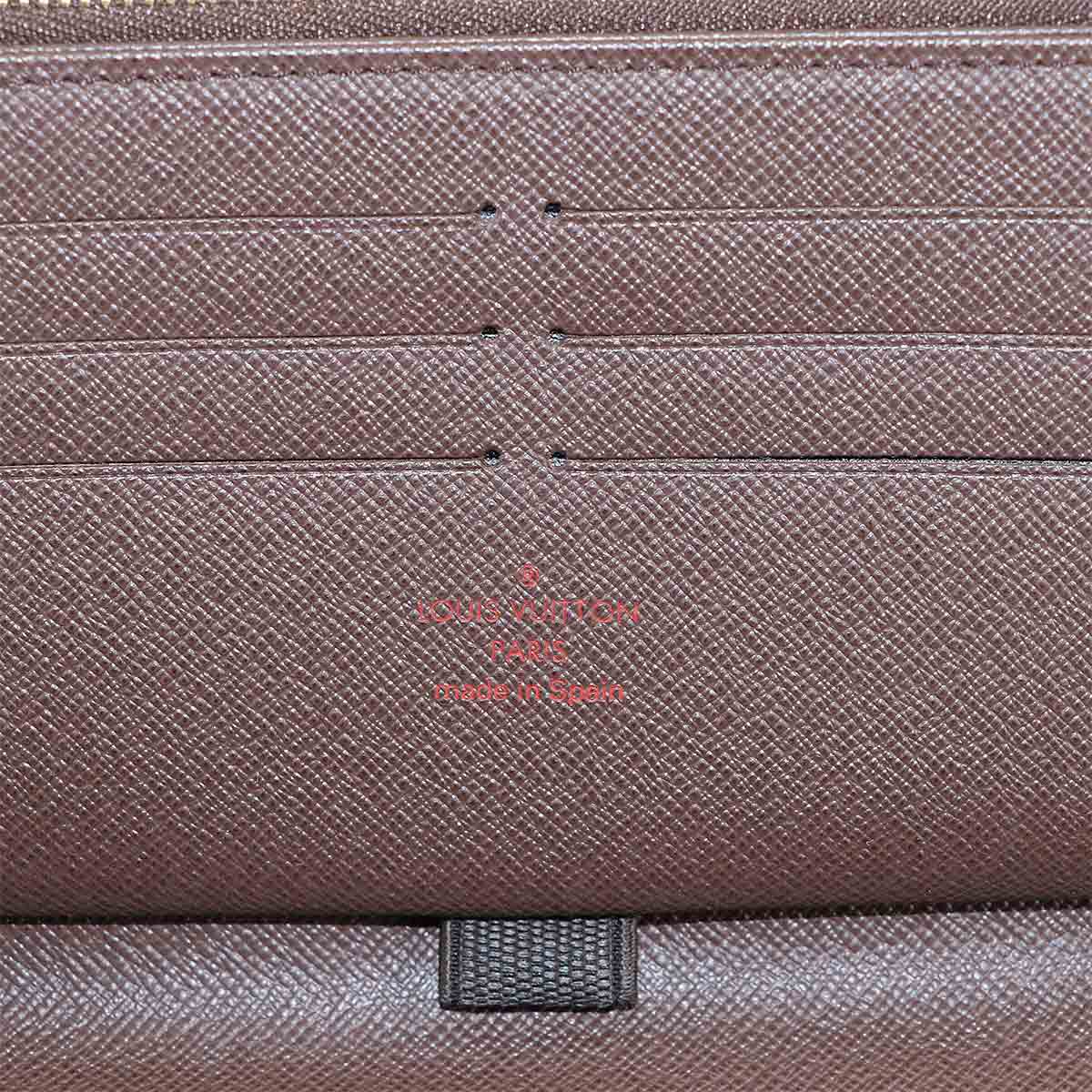 Damier Zippy Organizer Long Wallet Ebene N60003