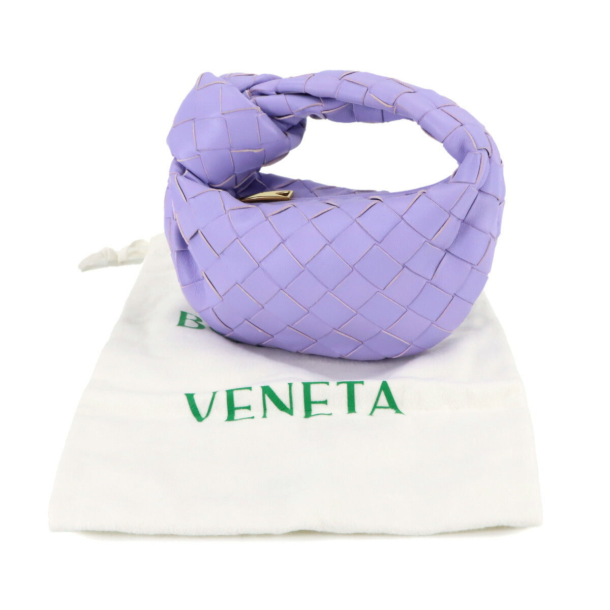 ntrecciato Candy Jodie Hand Bag Lether Amethyst