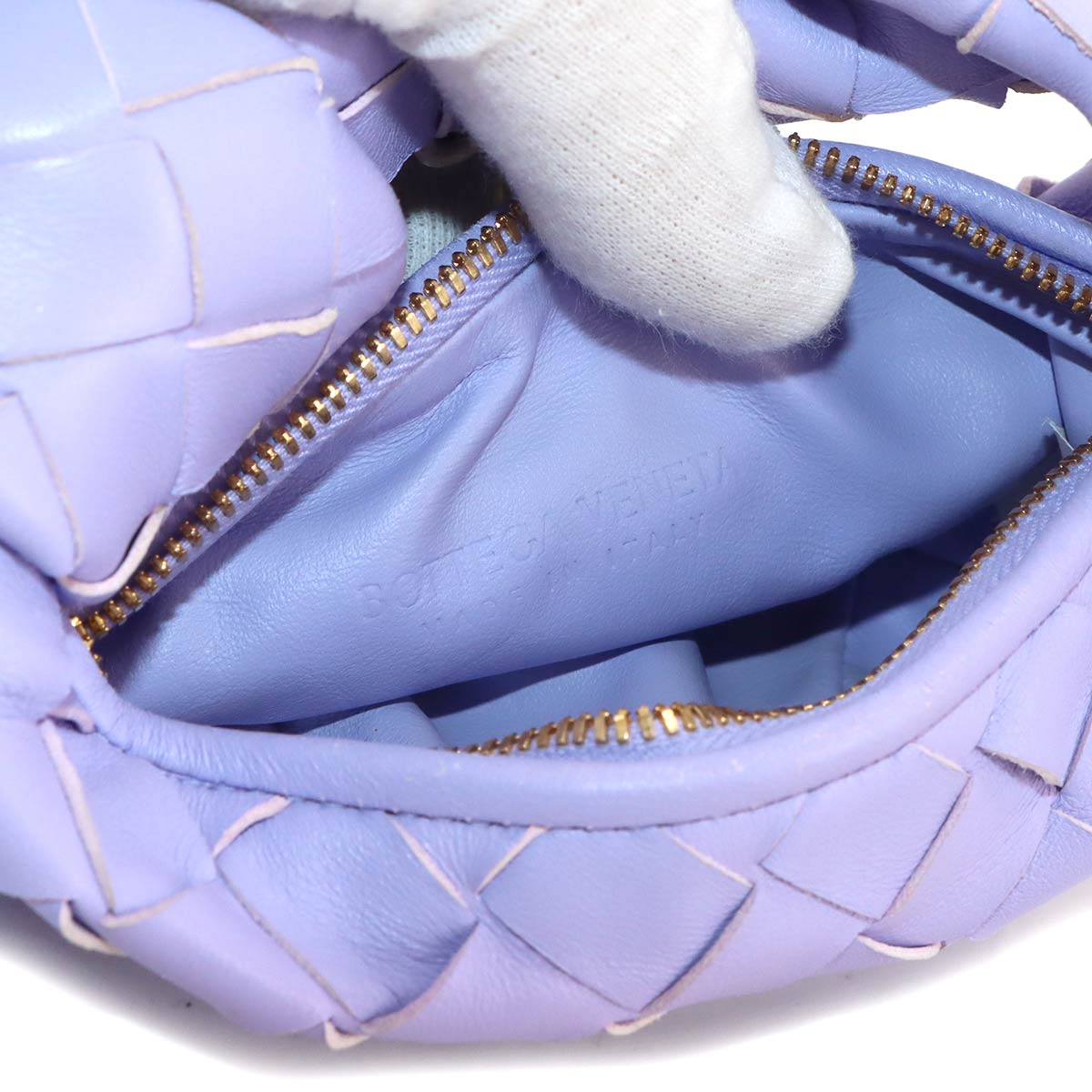 ntrecciato Candy Jodie Hand Bag Lether Amethyst