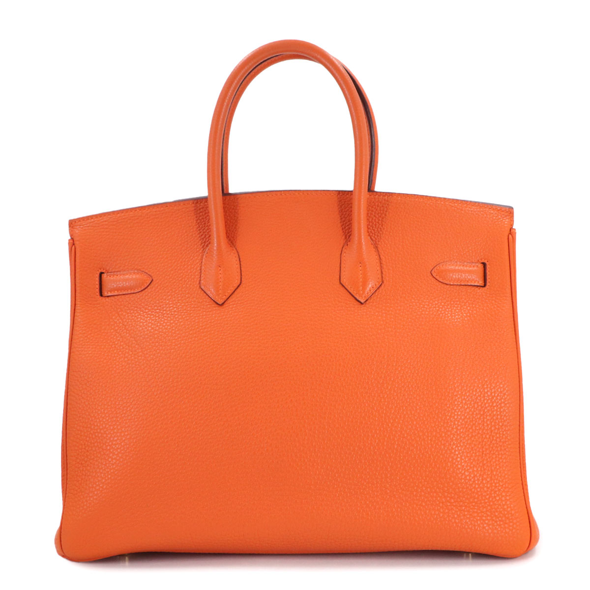 Birkin 35 Hand Bag Togo Orange Purse
