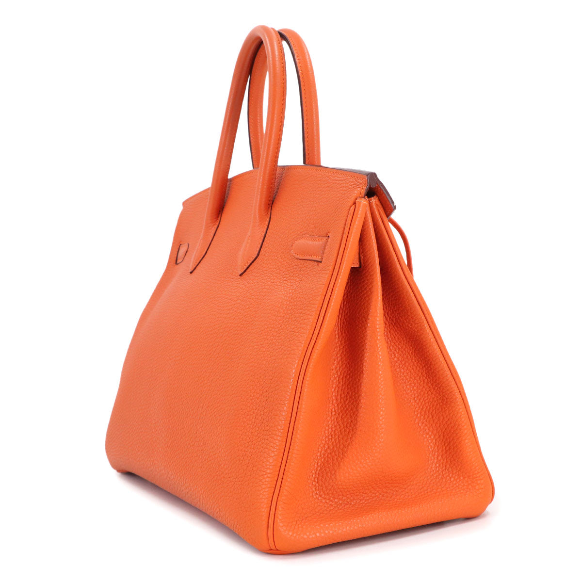 Birkin 35 Hand Bag Togo Orange Purse