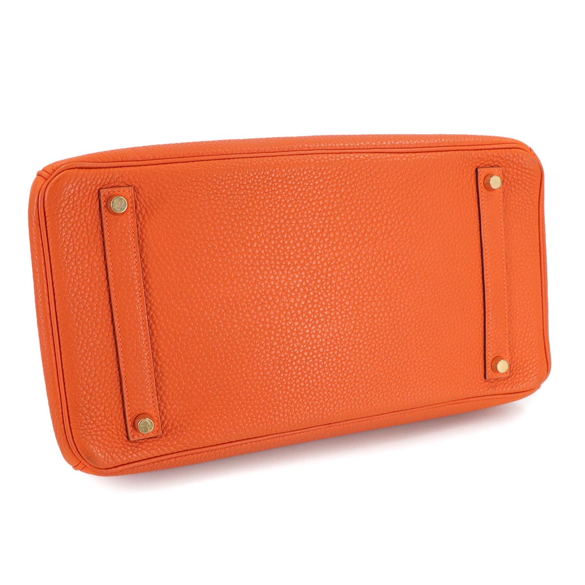 Birkin 35 Hand Bag Togo Orange Purse