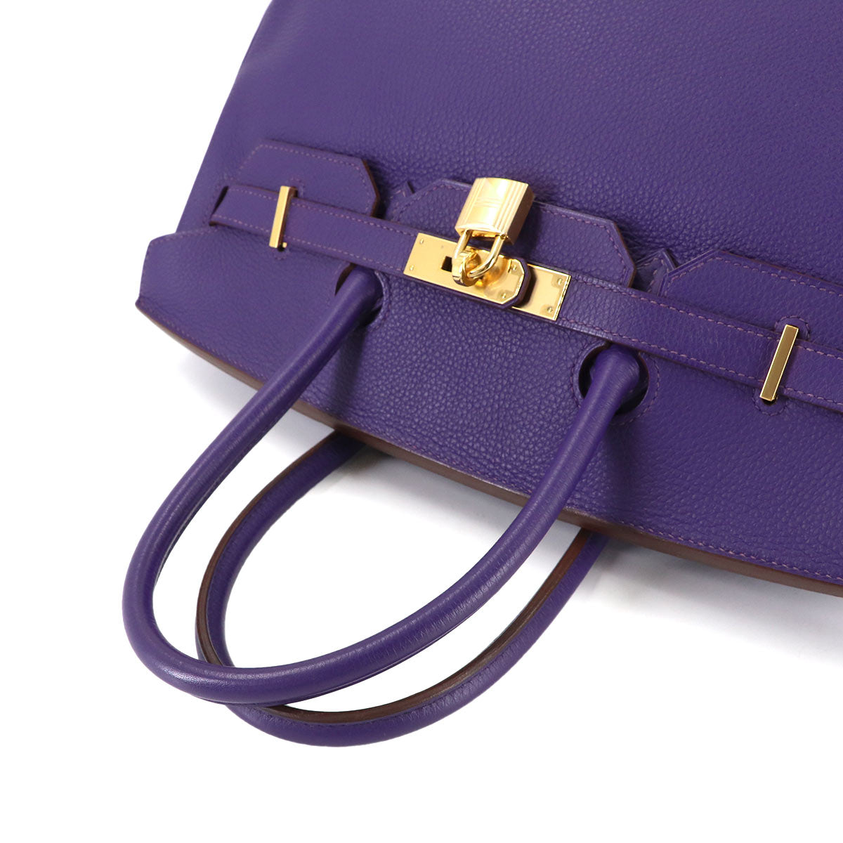 Birkin 35 Veau Togo Iris Hand Bag Purple Purse