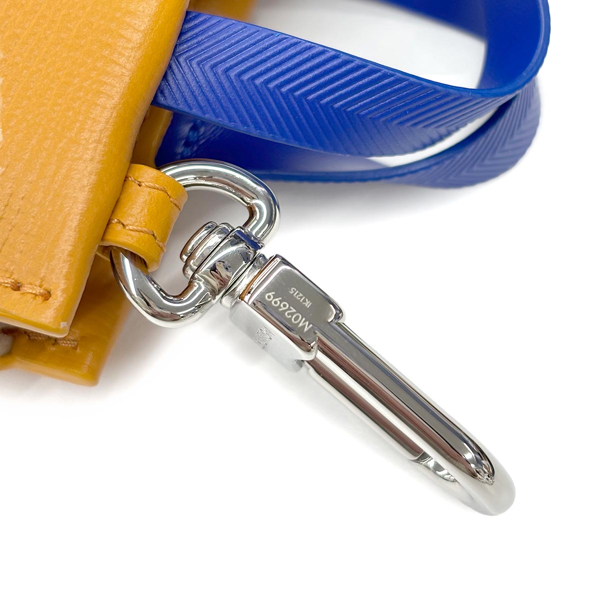 LV Mini Shopper Bag Charm Key Holder Orange M02699