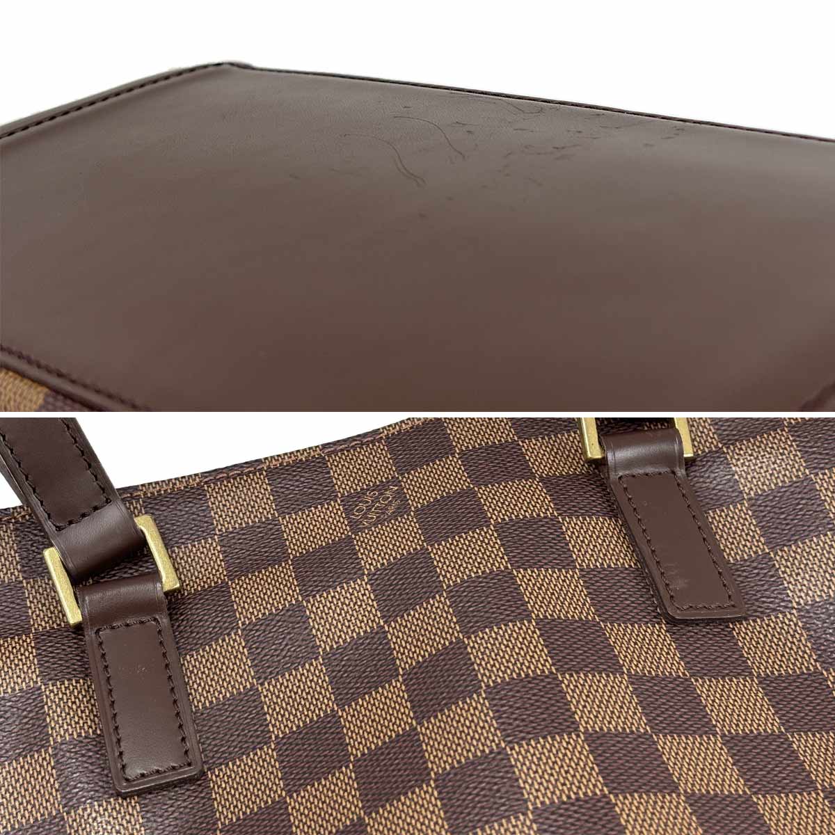 Damier Cabas Piano SPO Tote Bag Ebene N51187 Purse