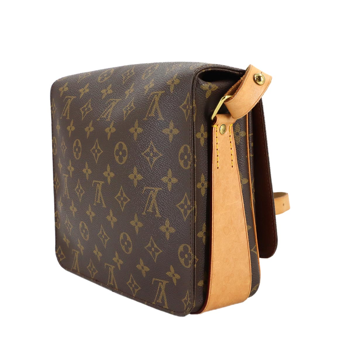 Monogram Cartouchiere GM Shoulder Bag Brown M51252 Purse