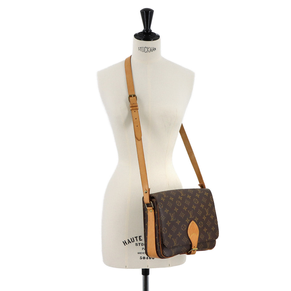 Monogram Cartouchiere GM Shoulder Bag Brown M51252 Purse