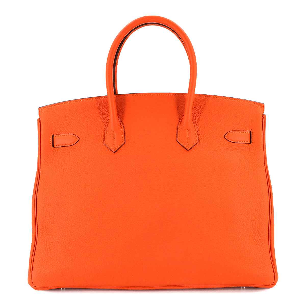 Birkin 35 Togo Feu Orange Hand Bag Purse