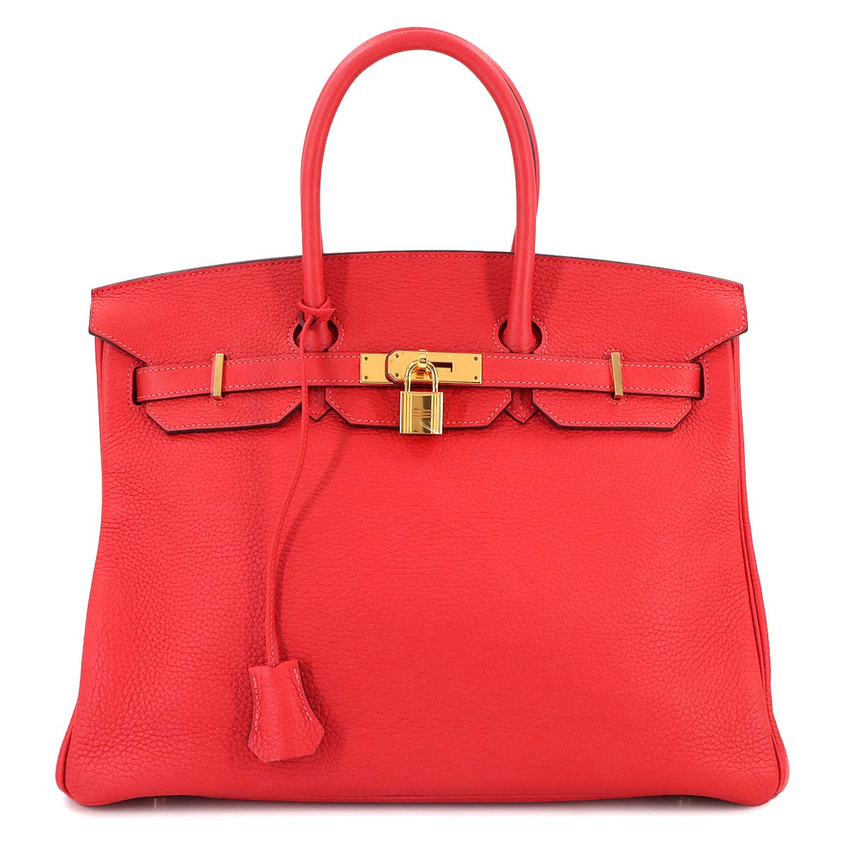 Birkin 35 Togo Rouge Pivoine Hand Bag Red Purse