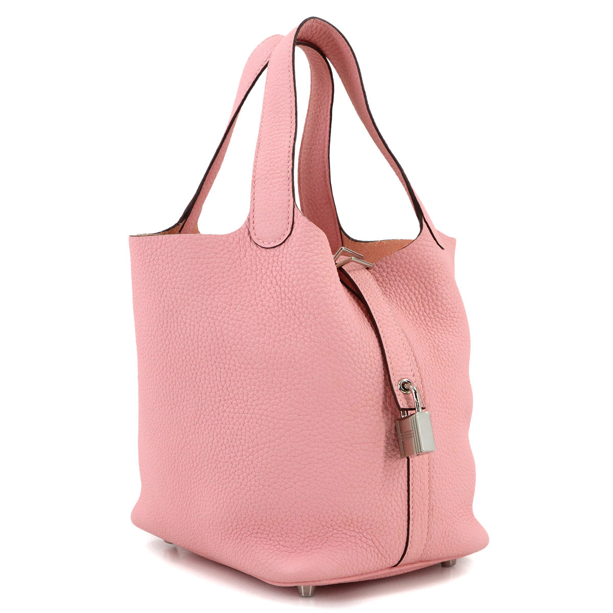 Picotin Lock PM Hand Bag Togo Leather Rose Sakura U