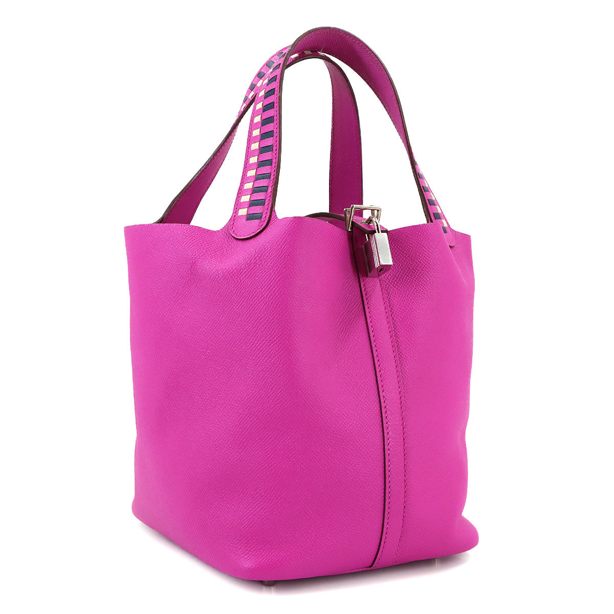 Picotin Lock MM Tressage Hand Bag Epsom Magnolia