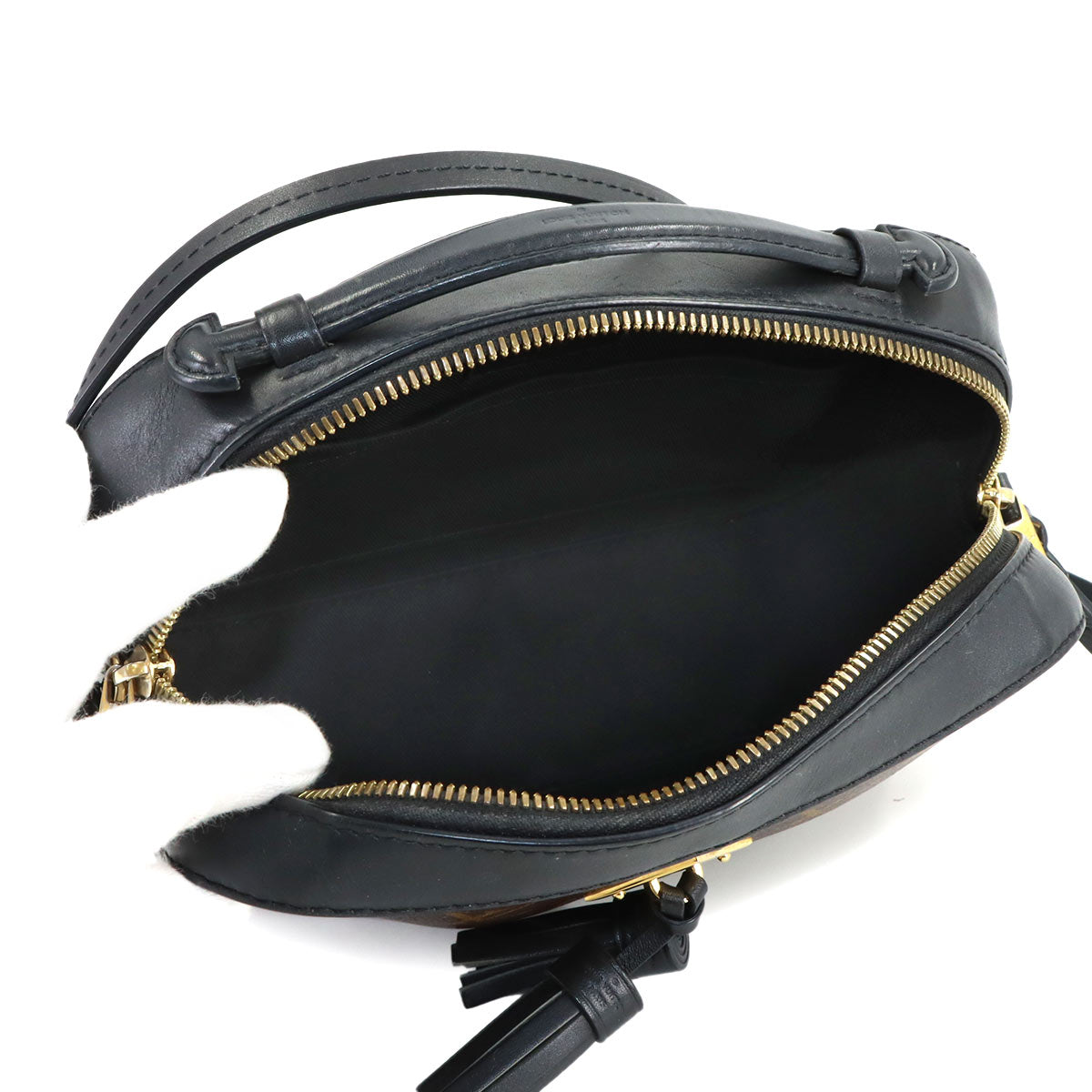 Monogram Saintonge Shoulder Bag Brown Noir M43555 Purse