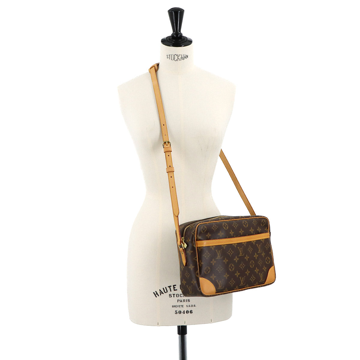 Monogram Trocadero 30 Shoulder Bag Brown M51272 Purse