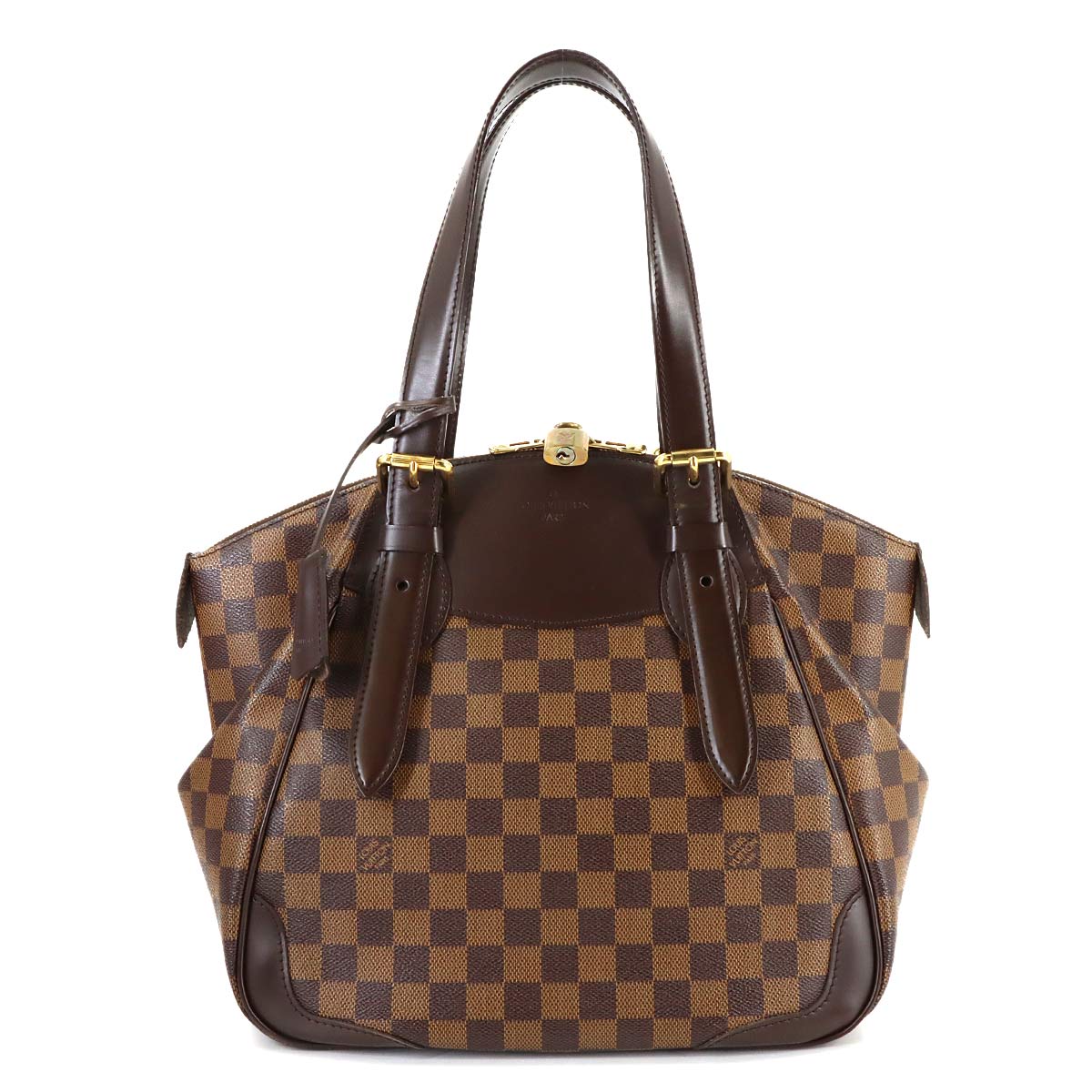 Damier Verona MM Tote Bag Ebene N41118 Purse