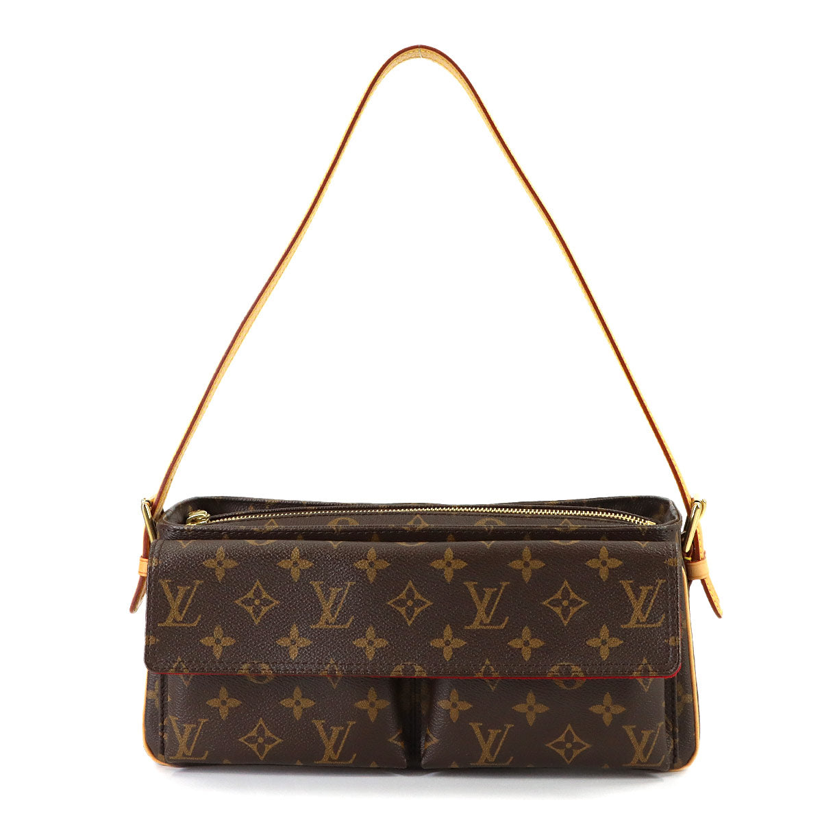 Monogram Viva Cite MM Shoulder Bag Brown M51164 Purse