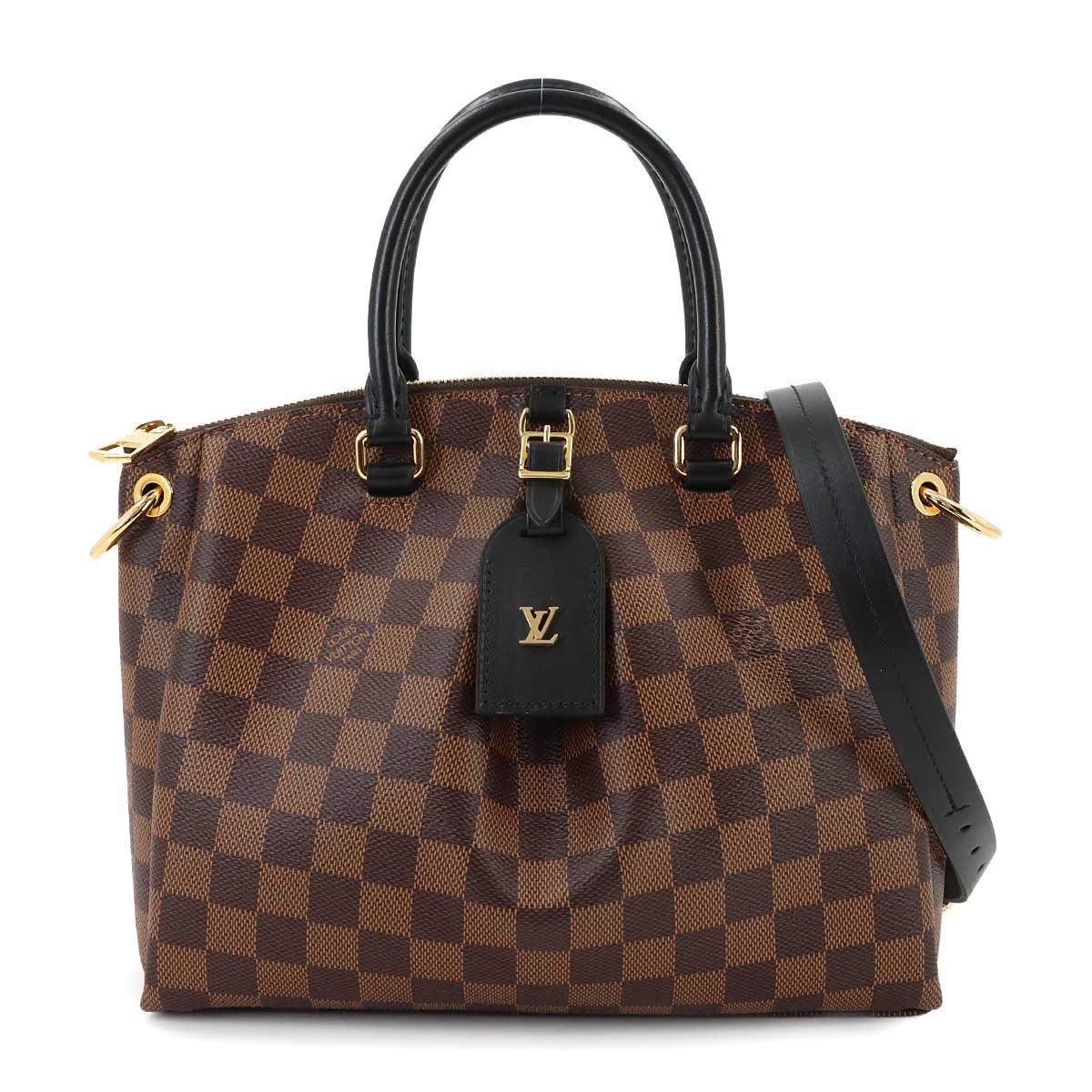 Damier Odeon Tote PM 2way Hand Shoulder Bag Ebene N45282