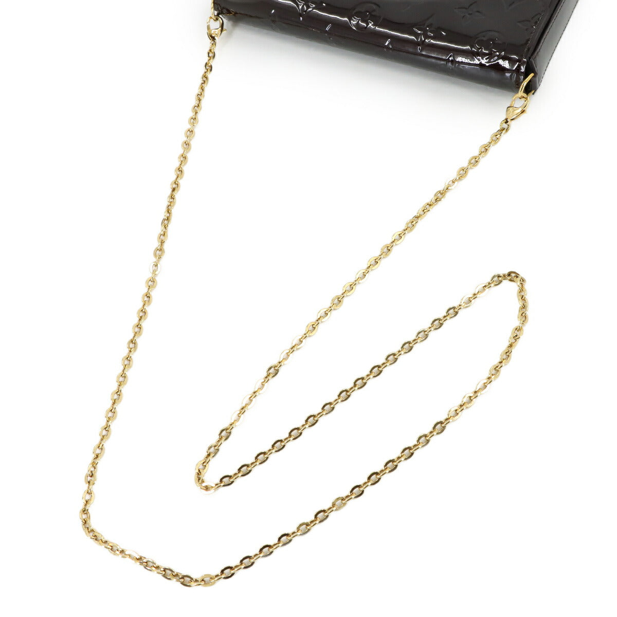 Monogram Vernis Pochette Felicie Wallet Amarante M61267