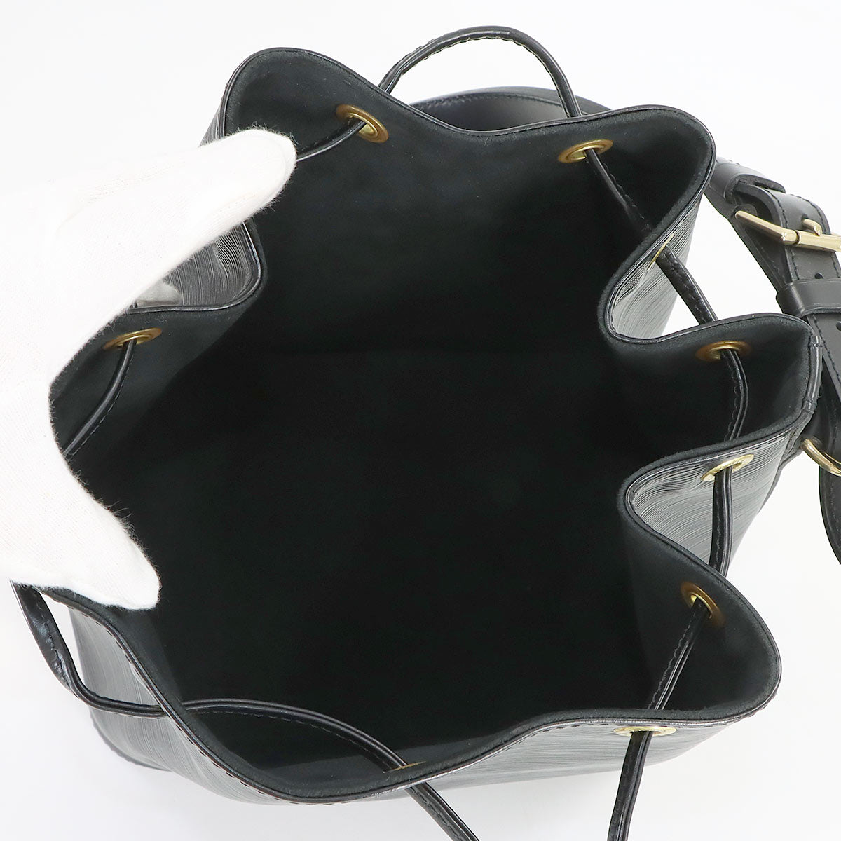 Epi Petit Noe Shoulder Bag Leather Noir M59012 Purse