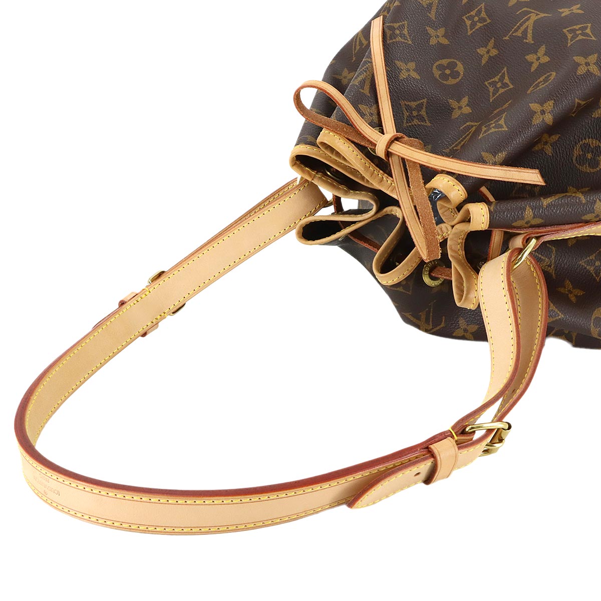 Monogram Noe Drawstring Shoulder Bag Brown M42224 Vintage