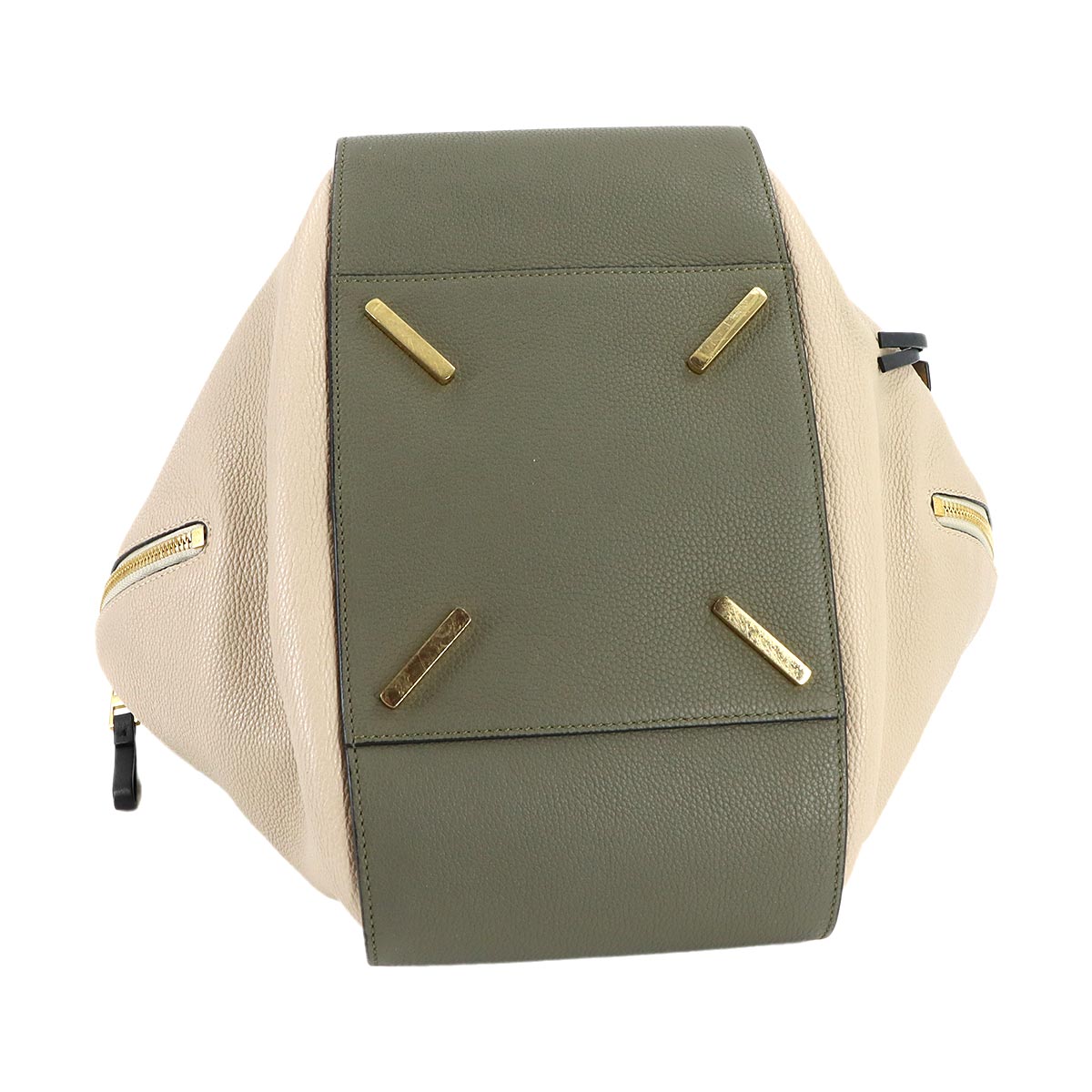 Hammock Medium 2way Hand Shoulder Bag Leather Khaki Beige